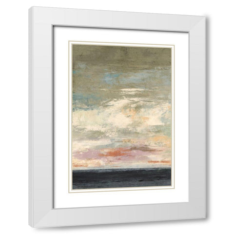 Quiet Tide White Modern Wood Framed Art Print with Double Matting by Nicoll, Suzanne