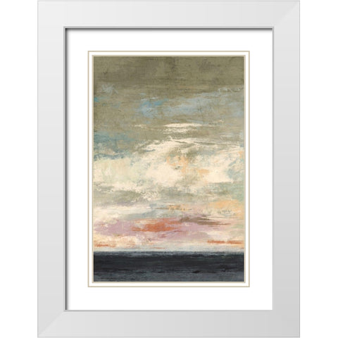 Quiet Tide White Modern Wood Framed Art Print with Double Matting by Nicoll, Suzanne