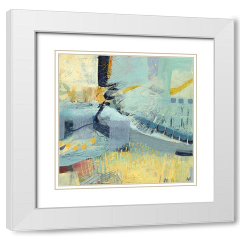 Stream White Modern Wood Framed Art Print with Double Matting by Nemcosky, Ann Thompson