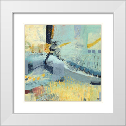 Stream White Modern Wood Framed Art Print with Double Matting by Nemcosky, Ann Thompson
