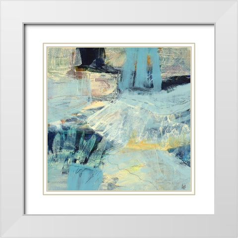 Tideline No. 2 White Modern Wood Framed Art Print with Double Matting by Nemcosky, Ann Thompson