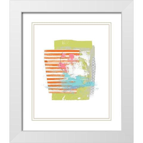 Beach Day 1 White Modern Wood Framed Art Print with Double Matting by Nicoll, Suzanne