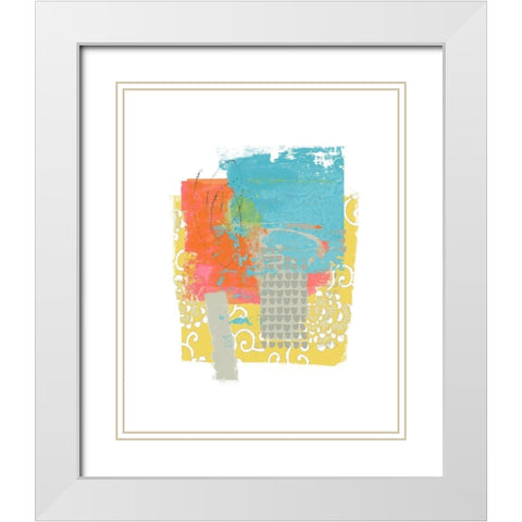 Beach Day 2 White Modern Wood Framed Art Print with Double Matting by Nicoll, Suzanne