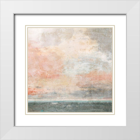 Grey Sea White Modern Wood Framed Art Print with Double Matting by Nicoll, Suzanne