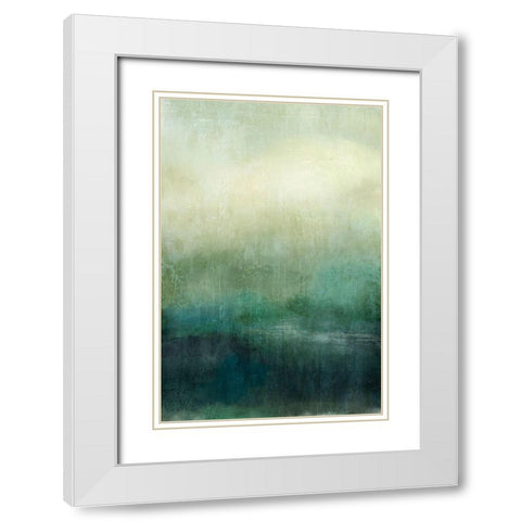 Hidden Path 1 White Modern Wood Framed Art Print with Double Matting by Nicoll, Suzanne