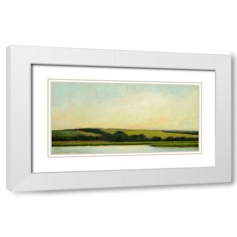 Lake Zoar White Modern Wood Framed Art Print with Double Matting by Nicoll, Suzanne