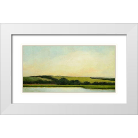 Lake Zoar White Modern Wood Framed Art Print with Double Matting by Nicoll, Suzanne