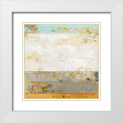 Orange Crush White Modern Wood Framed Art Print with Double Matting by Nicoll, Suzanne