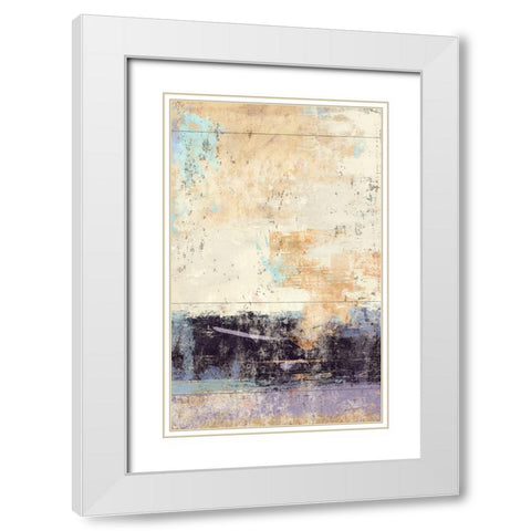 Aubergine 2 White Modern Wood Framed Art Print with Double Matting by Nicoll, Suzanne