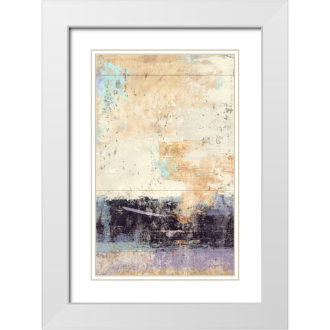 Aubergine 2 White Modern Wood Framed Art Print with Double Matting by Nicoll, Suzanne