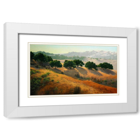 Summer in the Hills White Modern Wood Framed Art Print with Double Matting by OLeary, Kathy
