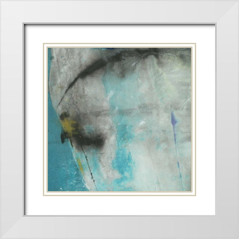 Into the Surf One White Modern Wood Framed Art Print with Double Matting by Oppenheimer, Michelle