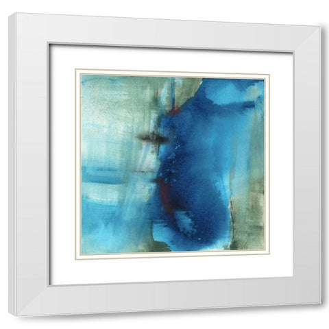 Another World I White Modern Wood Framed Art Print with Double Matting by Oppenheimer, Michelle