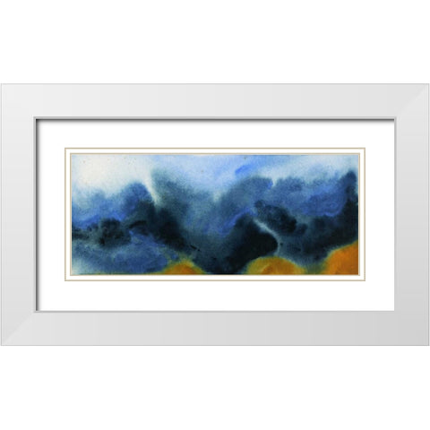 No Ambivalence White Modern Wood Framed Art Print with Double Matting by Oppenheimer, Michelle