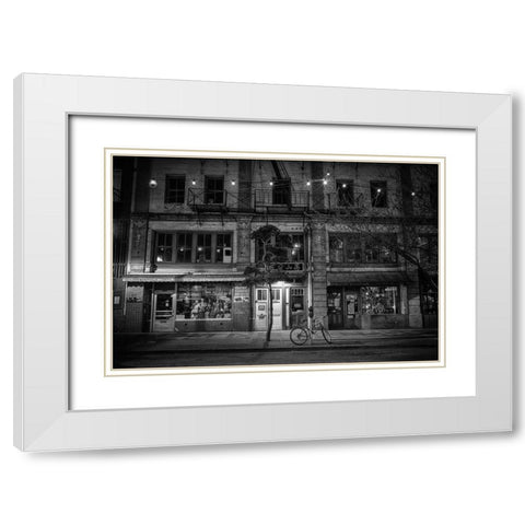 Chinatown (Victoria) White Modern Wood Framed Art Print with Double Matting by Oldford, Tim