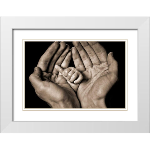 Seven Weeks White Modern Wood Framed Art Print with Double Matting by ODell, Dale