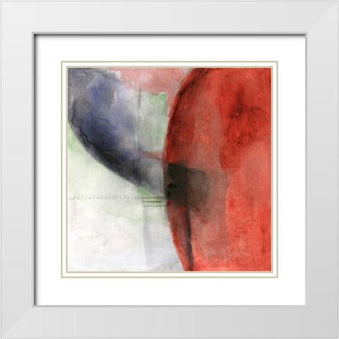 The Distant Fire White Modern Wood Framed Art Print with Double Matting by Oppenheimer, Michelle