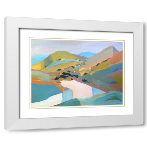 PCH White Modern Wood Framed Art Print with Double Matting by Oswald, Pete