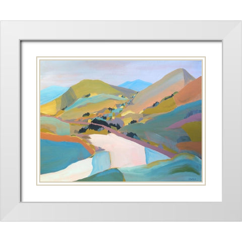 PCH White Modern Wood Framed Art Print with Double Matting by Oswald, Pete