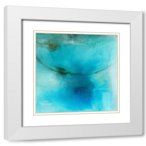 Ever Serene and Fair White Modern Wood Framed Art Print with Double Matting by Oppenheimer, Michelle
