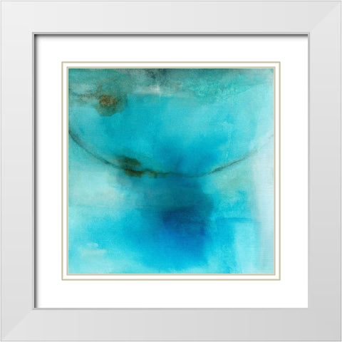 Ever Serene and Fair White Modern Wood Framed Art Print with Double Matting by Oppenheimer, Michelle