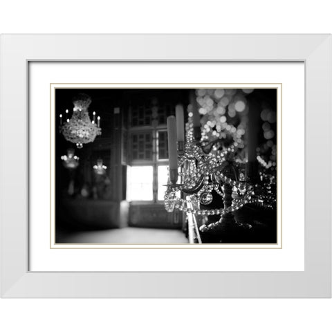 Paris Light White Modern Wood Framed Art Print with Double Matting by Okula, Carina