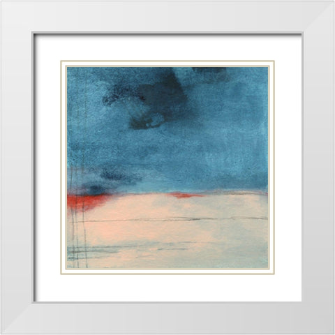 Wandering Water White Modern Wood Framed Art Print with Double Matting by Oppenheimer, Michelle