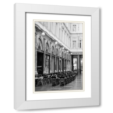 Royal Galleries Black and White White Modern Wood Framed Art Print with Double Matting by Okula, Carina