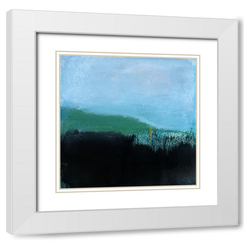 In-Between White Modern Wood Framed Art Print with Double Matting by Oppenheimer, Michelle