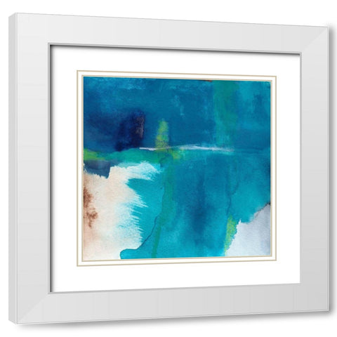 Momentum White Modern Wood Framed Art Print with Double Matting by Oppenheimer, Michelle