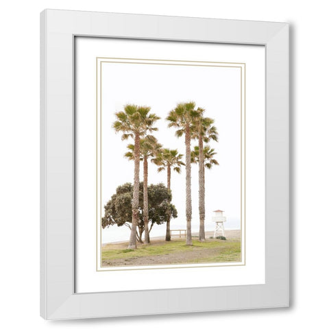 Mediterranean Mirage White Modern Wood Framed Art Print with Double Matting by Okula, Carina