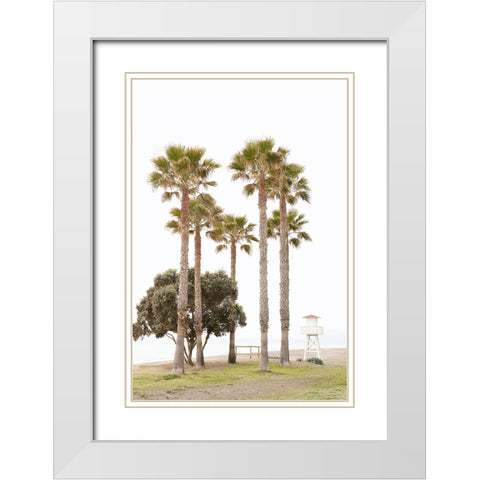 Mediterranean Mirage White Modern Wood Framed Art Print with Double Matting by Okula, Carina