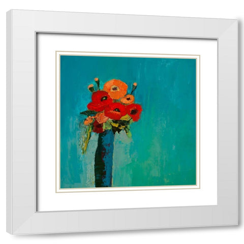 Immortal Influence White Modern Wood Framed Art Print with Double Matting by Pristas, Tracy Lynn