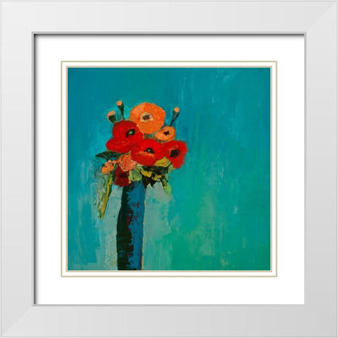 Immortal Influence White Modern Wood Framed Art Print with Double Matting by Pristas, Tracy Lynn