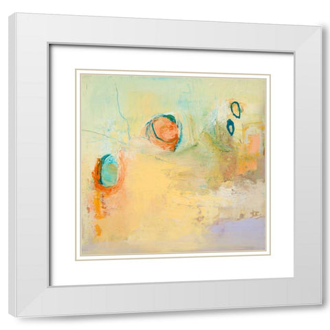 Secret Sweep White Modern Wood Framed Art Print with Double Matting by Pristas, Tracy Lynn