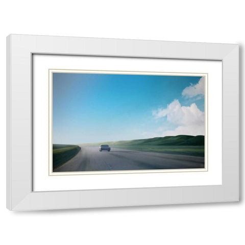 California Road Chronicles - 38 White Modern Wood Framed Art Print with Double Matting by Penezic, Relja