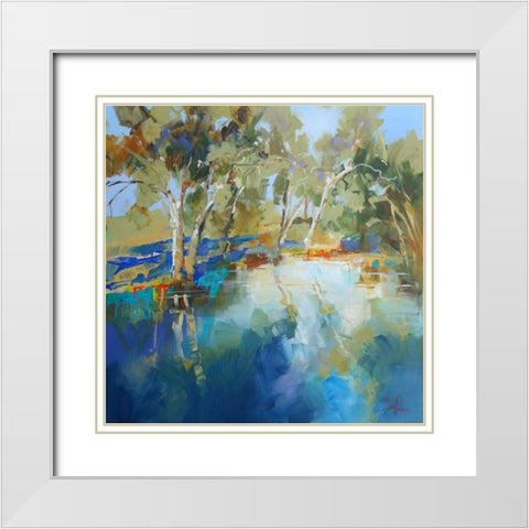 Cobram Creek White Modern Wood Framed Art Print with Double Matting by Penny, Craig Trewin
