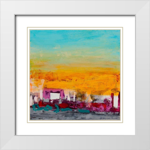 Whispered Wanderlust I White Modern Wood Framed Art Print with Double Matting by Pristas, Tracy Lynn