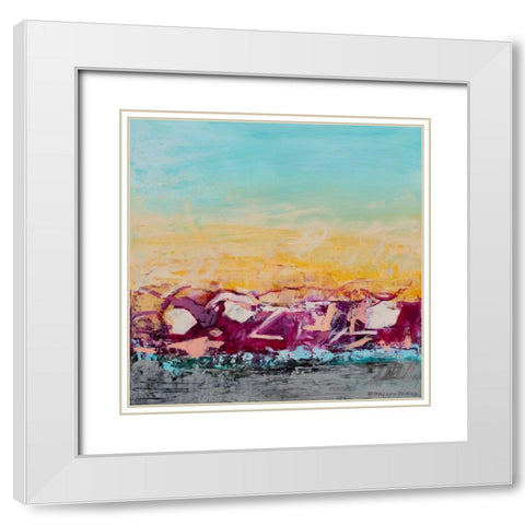 Whispered Wanderlust III White Modern Wood Framed Art Print with Double Matting by Pristas, Tracy Lynn
