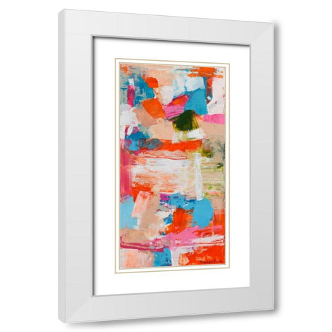 Immersed Sequence I White Modern Wood Framed Art Print with Double Matting by Pristas, Tracy Lynn