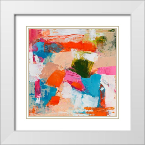 Immersed Sequence II White Modern Wood Framed Art Print with Double Matting by Pristas, Tracy Lynn