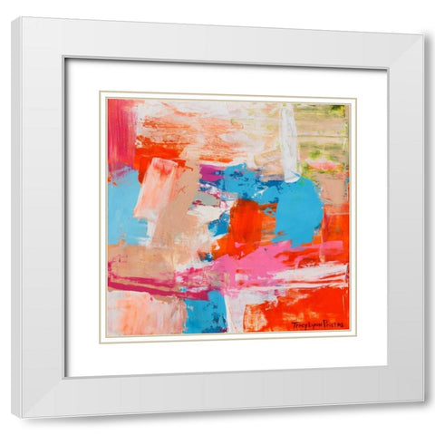 Immersed Sequence III White Modern Wood Framed Art Print with Double Matting by Pristas, Tracy Lynn