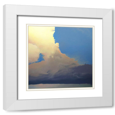 Ascension White Modern Wood Framed Art Print with Double Matting by Pannell, Cap