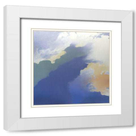 Race over Taos White Modern Wood Framed Art Print with Double Matting by Pannell, Cap