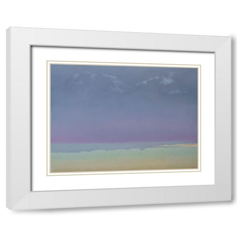 Twilight at Hill Country White Modern Wood Framed Art Print with Double Matting by Pannell, Cap