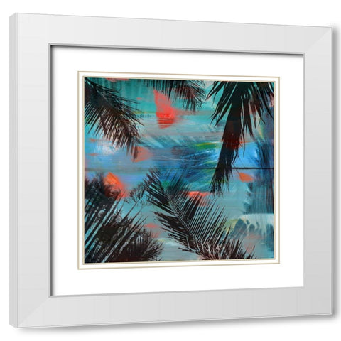 Evergreen No. 13 White Modern Wood Framed Art Print with Double Matting by Pfrommer, Sven
