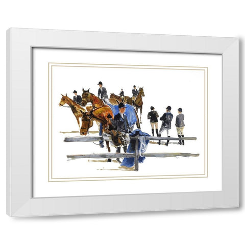 Hampton Classic White Modern Wood Framed Art Print with Double Matting by Paraskevas, Michael