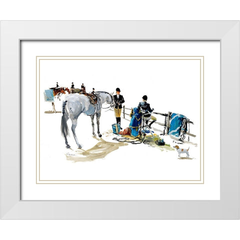 Sunday Show White Modern Wood Framed Art Print with Double Matting by Paraskevas, Michael