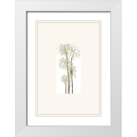 Tropical Window 03 White Modern Wood Framed Art Print with Double Matting by Pont, Yuyu