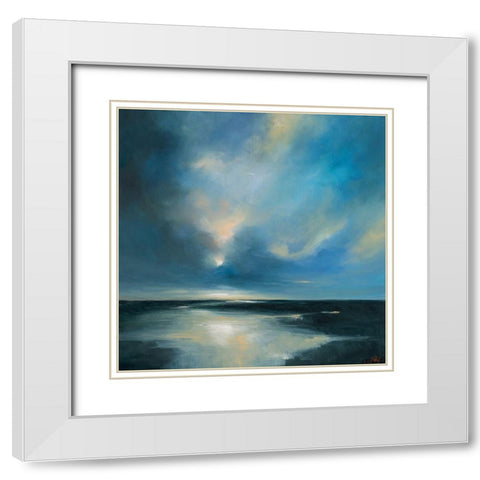 River Shadow White Modern Wood Framed Art Print with Double Matting by Parent, Joanne
